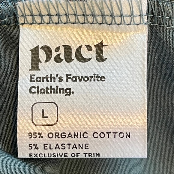 NWT Pact Fit & Flare Ore Saylor Mini Skirt Size L Teal Organic Cotton Blend - Picture 7 of 11